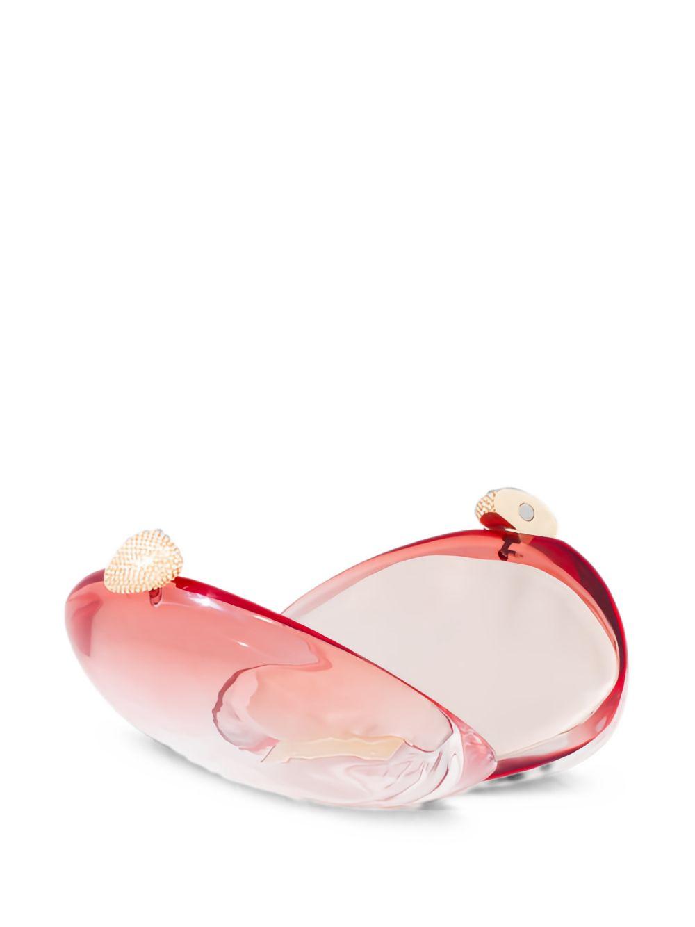Borsa clutch rigida ariel  in rosso Benedetta bruzziches - donna 