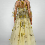 Coprispalle in tulle ricamato Monique Lhuillier - donna 