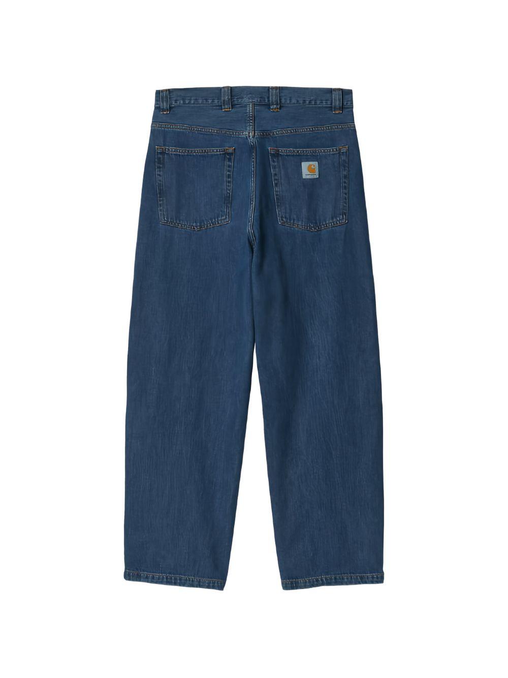 Jeans a gamba larga brandon in blu carhartt wip - uomo 