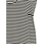Top a righe con spalle oversize in bianco e nero Junya watanabe - donna 
