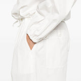 Pantaloni a gamba larga con coulisse in bianco Maxmara weekend - donna 