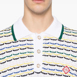 Polo a righe  in bianco Casablanca - uomo 