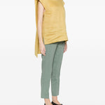 Top a maniche lunghe con scollo a V in giallo 's maxmara - donna 