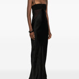 Abito combo slip in nero Rick Owens - donna 