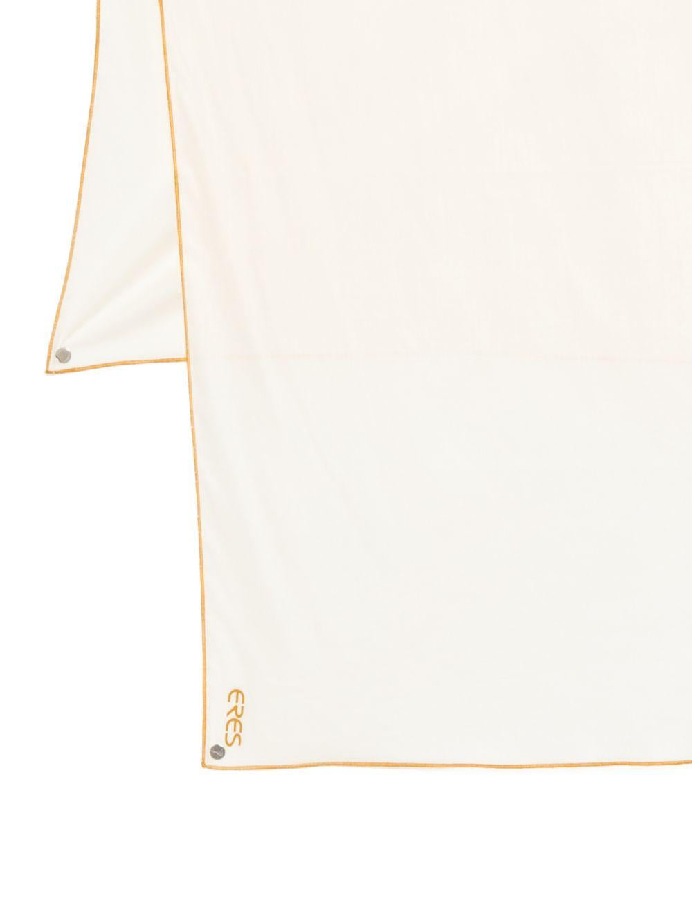 Sciarpa con logo ricamato in avorio Eres - donna 