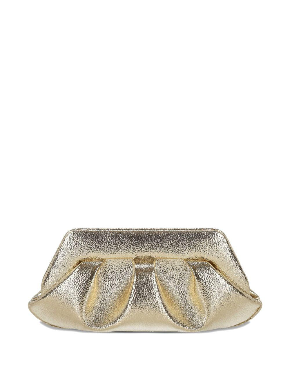 Clutch bios baguette in oro Themoirè - donna 
