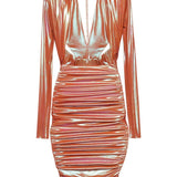 Abito con drappeggio in arancione Alexandre vauthier - donna 