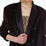 Blazer doppiiopetto in nero Alberta Ferretti - donna 