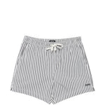 Costume da bagno a righe con coulisse in bianco e grigio  Zegna - uomo 