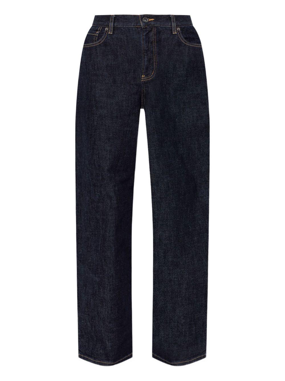 Jeans dritti con 5 tasche in blu Self-portrait - donna 