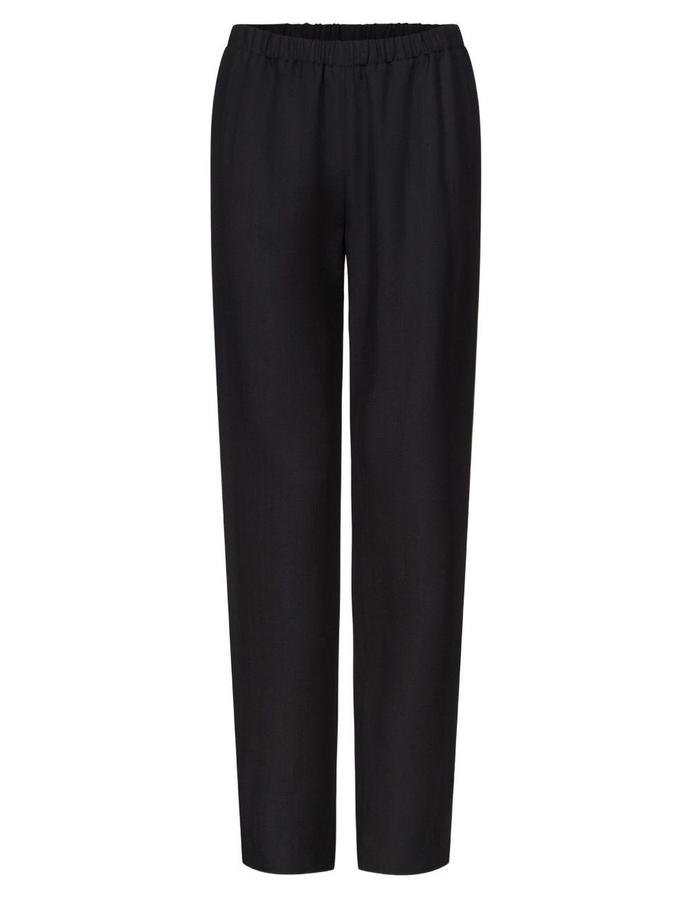 Pantaloni elasticizzati Scot in nero Loulou de saison - donna 