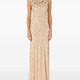 Abito da sera jessie con cristalli in oro Jenny packham- donna 