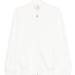 Felpa con zip in bianco Brunello cucinelli - uomo 