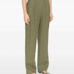 Pantalone a gamba dritta con pinces Mid-Day Sun in verde BLAZÉ MILANO - donna 
