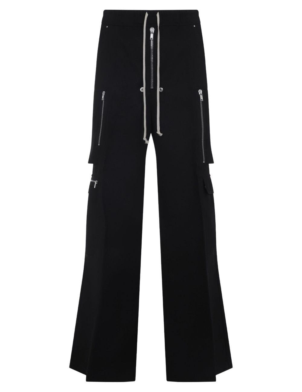 Cargo Belas con coulisse in nero Rick Owens - uomo 
