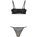 Bikini con motivo a zigzag decorato con paillettes multicolore Missoni - donna 