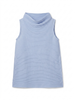 Top a collo alto in celeste Melitta Baumeister - donna