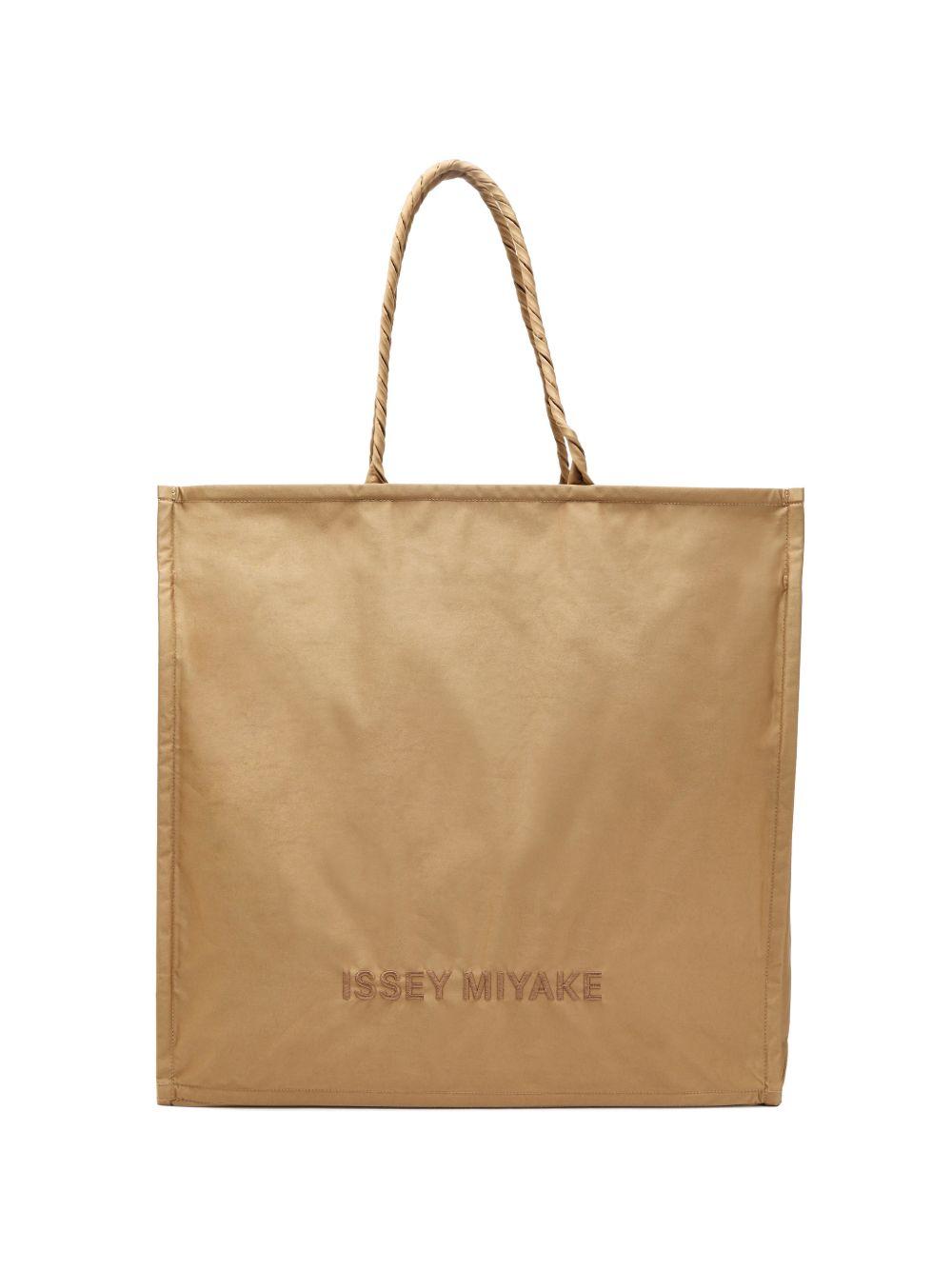 Borsa tote con logo in beige Issey Miyake - donna 