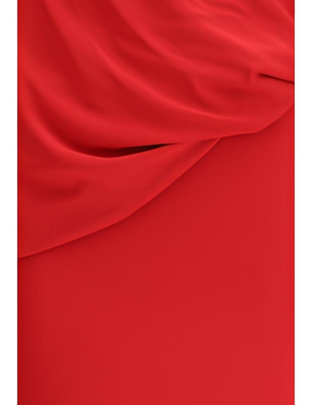 Abito maxi con applicazioni floreali in rosso Magda butrym - donna 