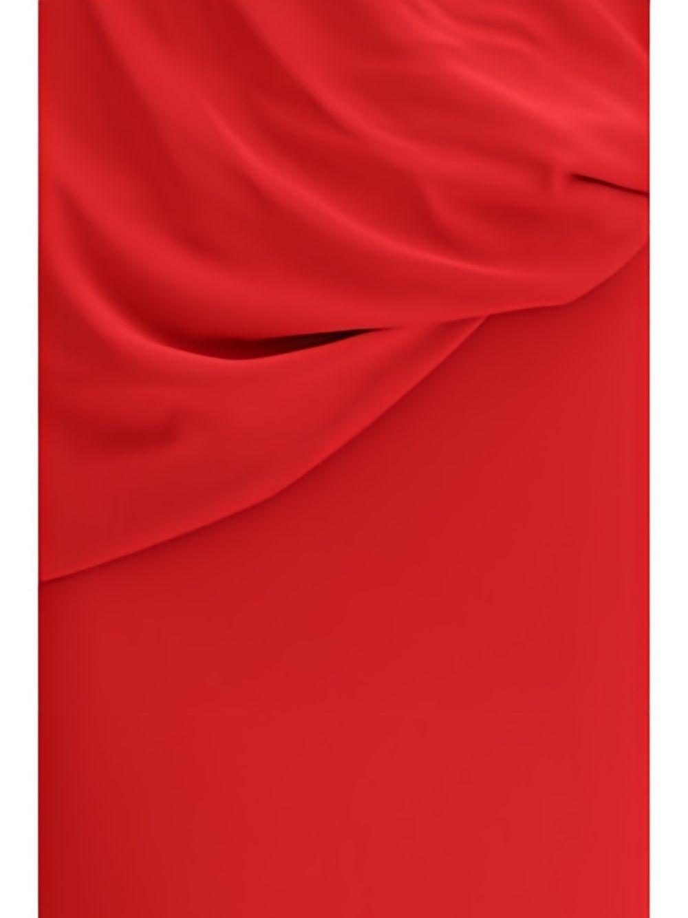 Abito maxi con applicazioni floreali in rosso Magda butrym - donna 