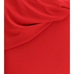 Abito maxi con applicazioni floreali in rosso Magda butrym - donna 