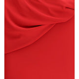 Abito maxi con applicazioni floreali in rosso Magda butrym - donna 