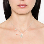 Collana con ciondolo a forma di orso fiore in argento Yvmin - donna 