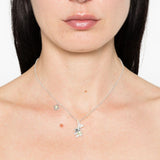 Collana con ciondolo a forma di orso fiore in argento Yvmin - donna 