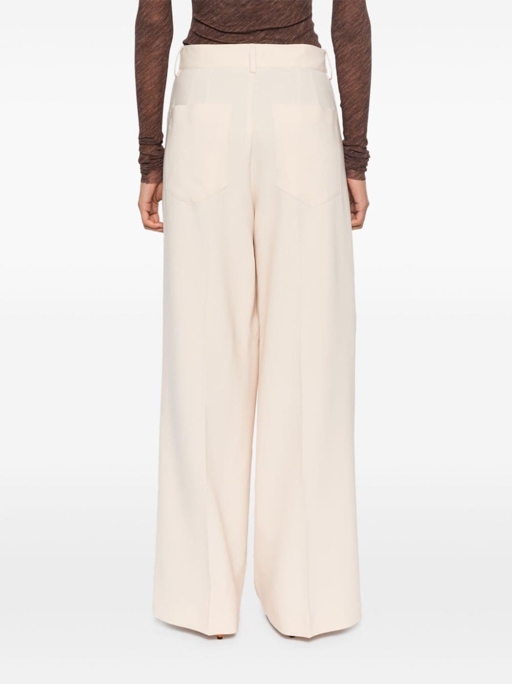Pantaloni a gamba ampia in avorio Philosophy - donna 