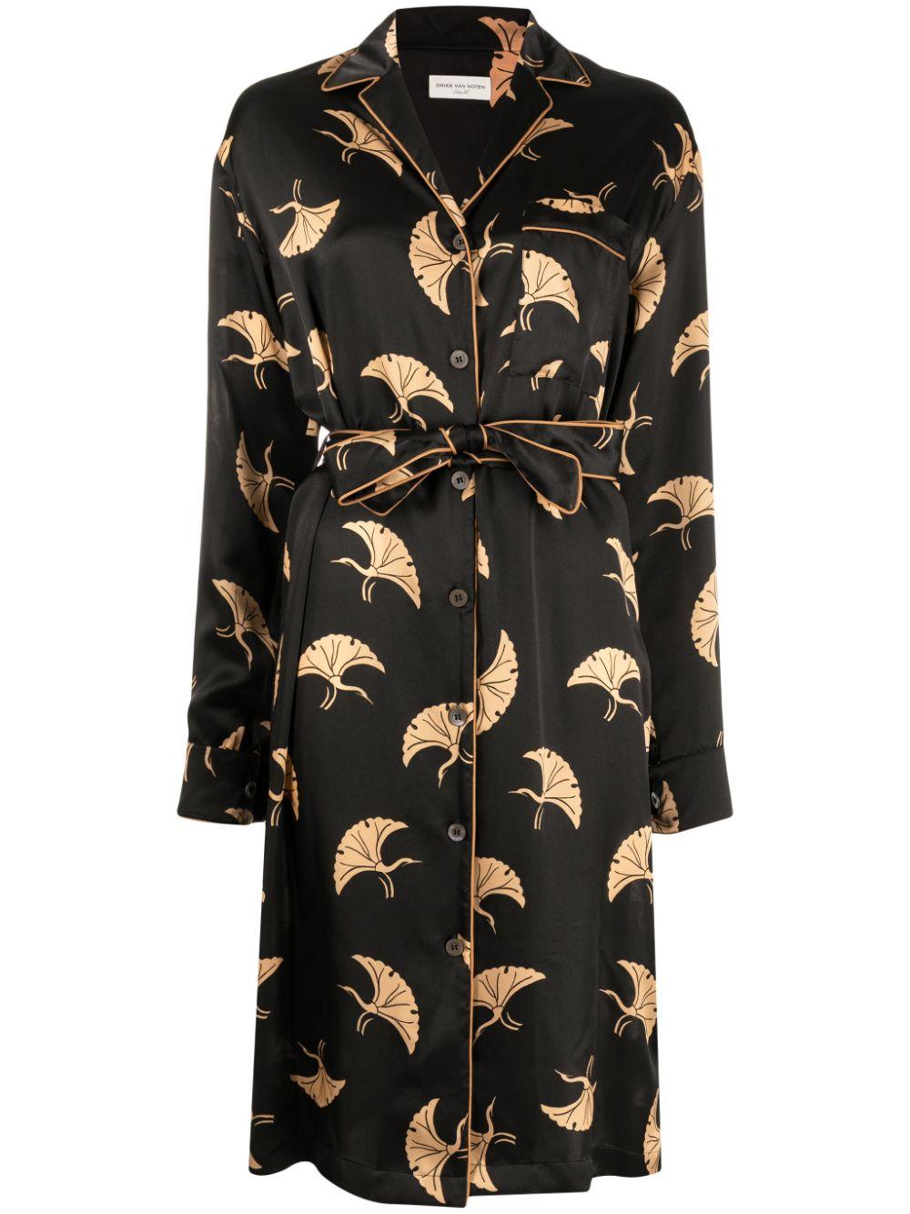 Abito con stampa doralas in nero - donna 