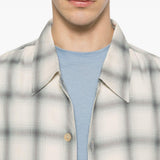 Camicia a quadri in beige e blu Our legacy - uomo 