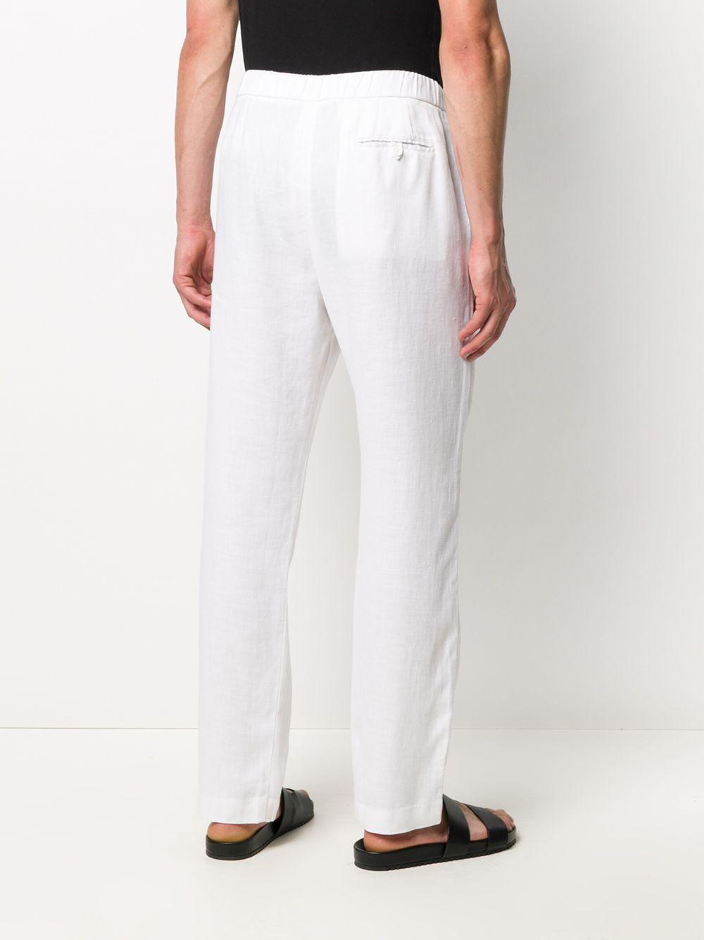 Pantaloni taglio straight in bianco Frescobol carioca - uomo 