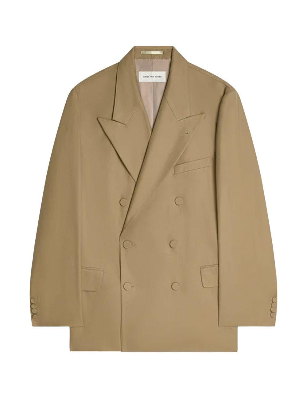 Blazer doppiopetto bosier in beige Dries van noten - uomo 