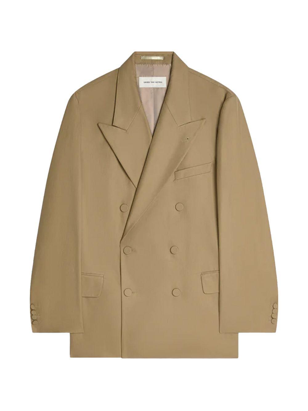 Blazer doppiopetto bosier in beige Dries van noten - uomo 