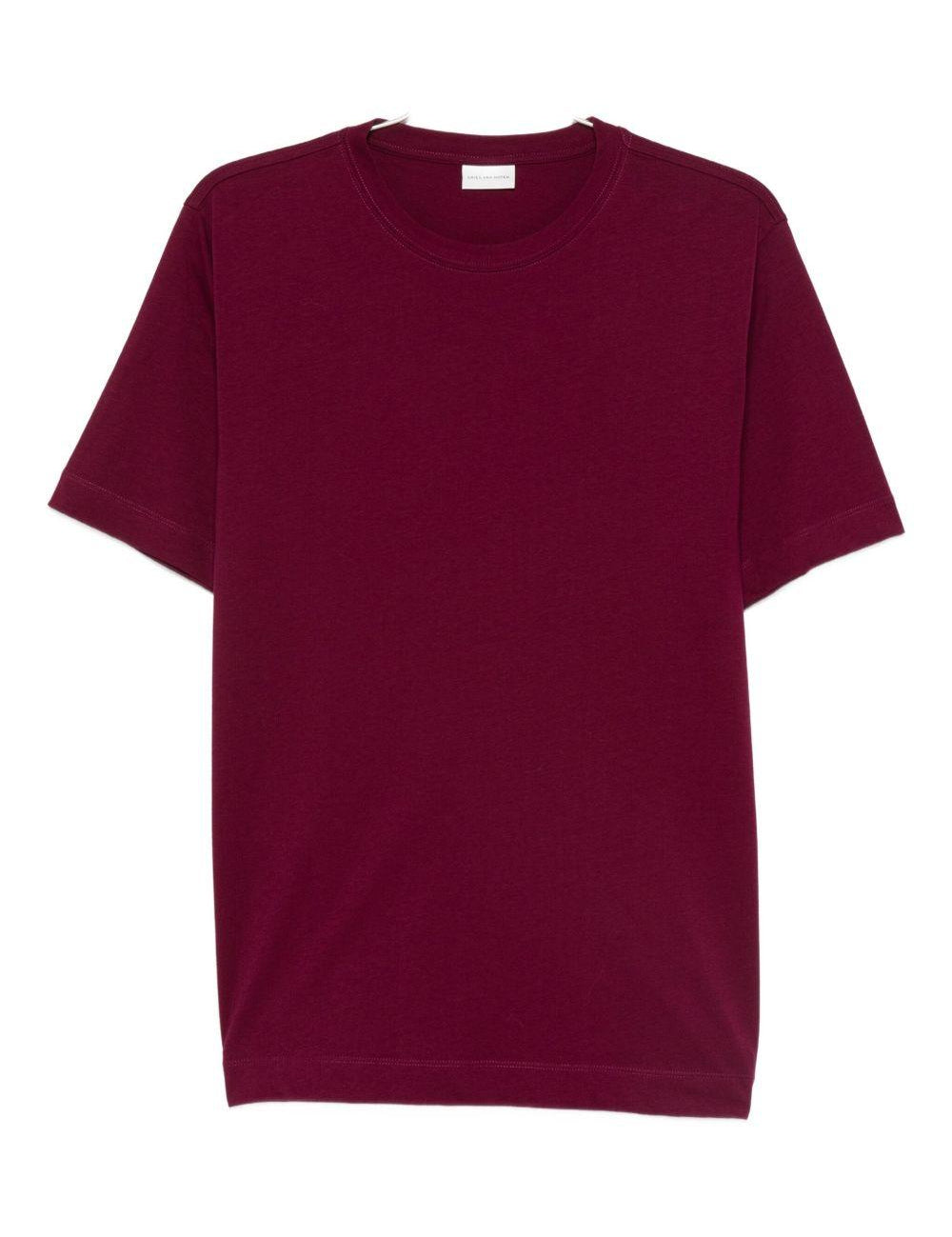 T-shirt a maniche corte hertz in bordeaux Dries van noten - uomo 
