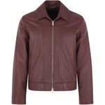 Giacca in pelle in marrone Lardini - uomo 
