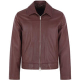 Giacca in pelle in marrone Lardini - uomo 