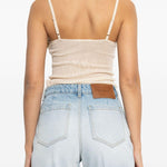 Canotta in maglia a costine in rosa Victoria beckham - donna 