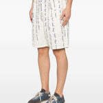 Pantaloncini a righe in bianco Kidsuper - uomo 