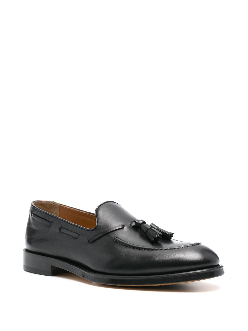 Mocassini in pelle in nero Doucal's - uomo 