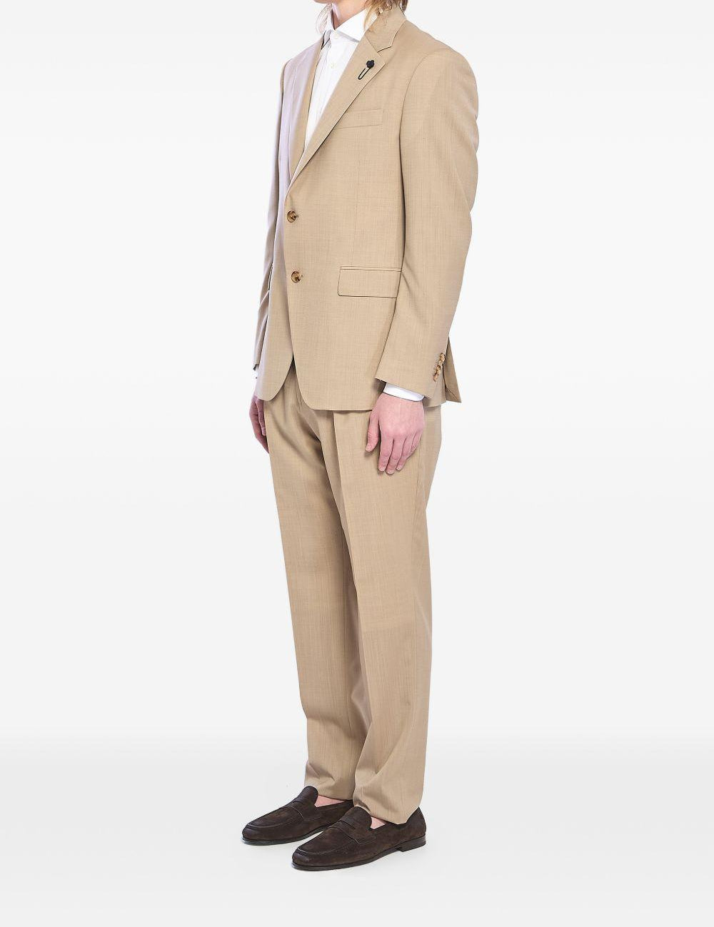 Completo feeling monopetto in beige Lardini - uomo 