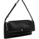 Borsa a spalla in pelle Naplack in nero COURRÈGES - donna 