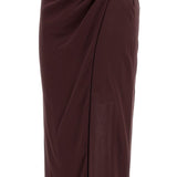 Gonna Phoebe con arricciatura in marrone the andamane - donna 