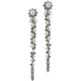 Orecchini a fiore con cristalli in argento Simone rocha - donna 