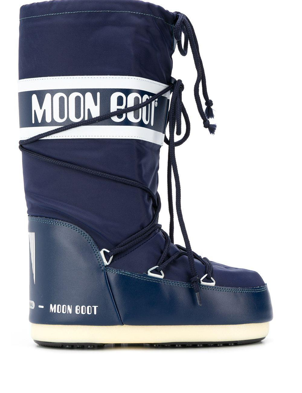 Stivali da neve Icon con logo in marrone Moon boot - unisex 