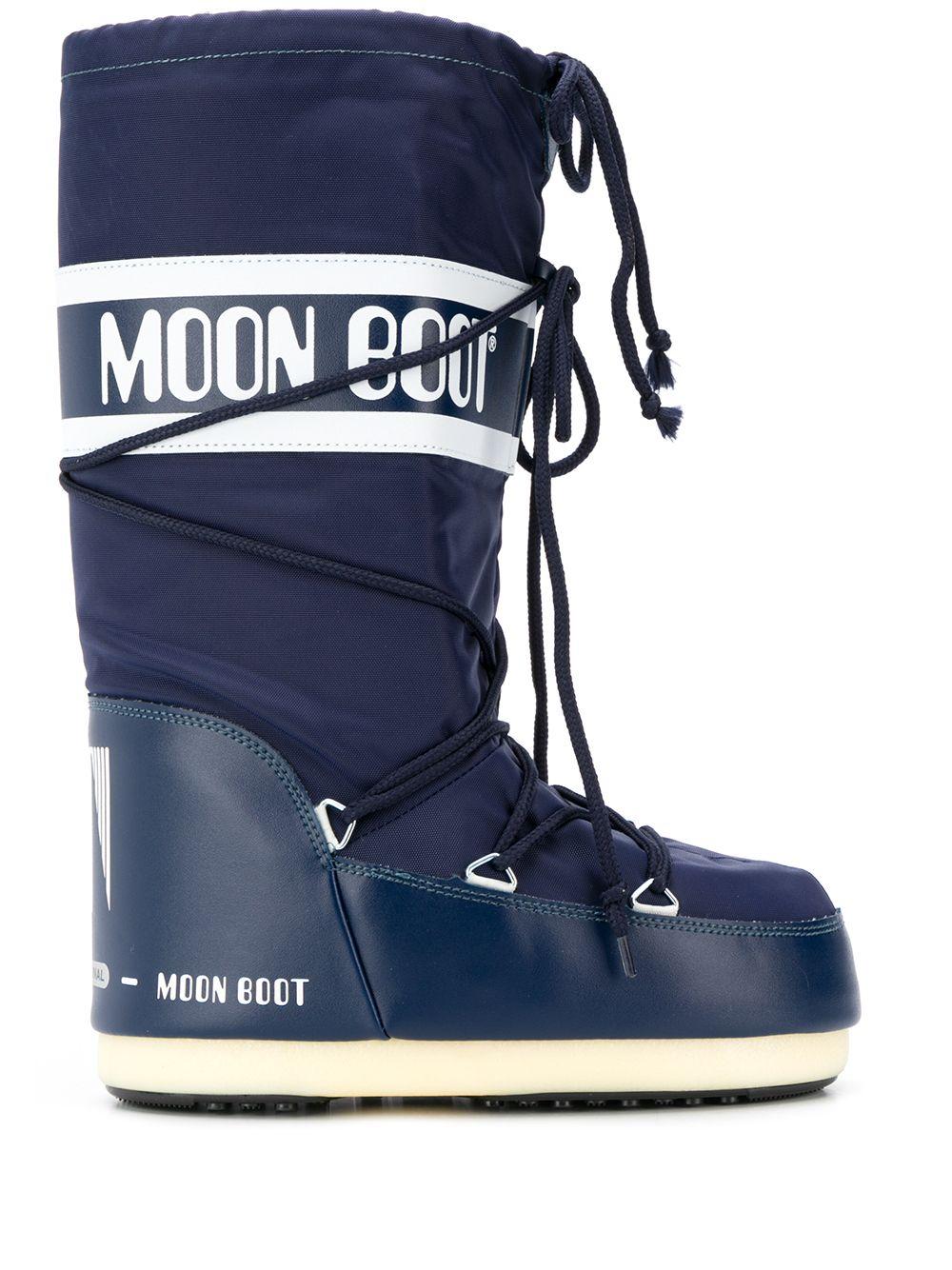 Stivali da neve Icon con logo in marrone Moon boot - unisex 