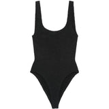 Costume intero square in nero hunza g - donna 