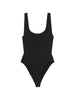 Hunza G Women's Black Square Neck One-Piece Swimsuit