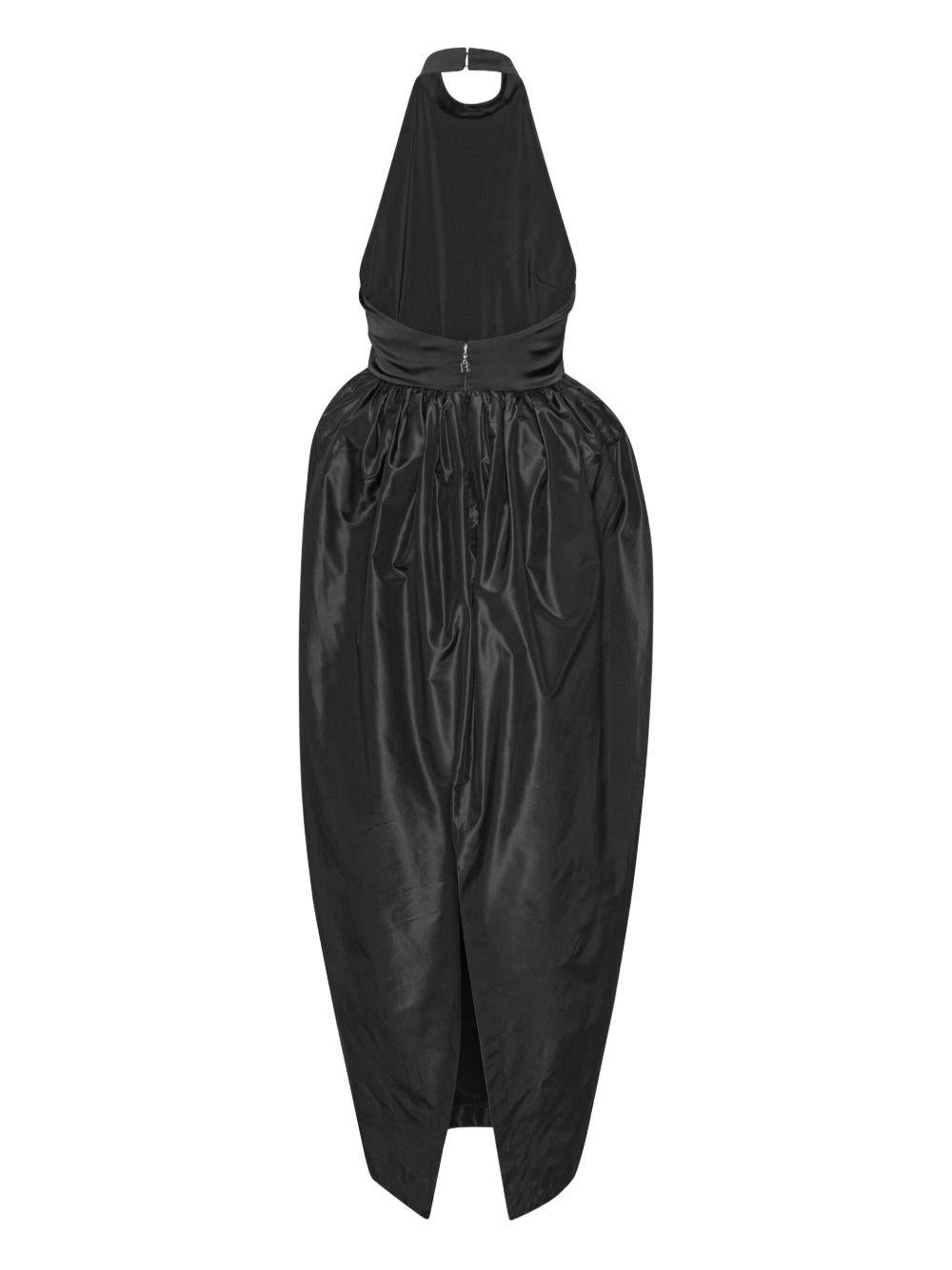 Abito con scollo all'americana in nero Rotate holiday - donna 