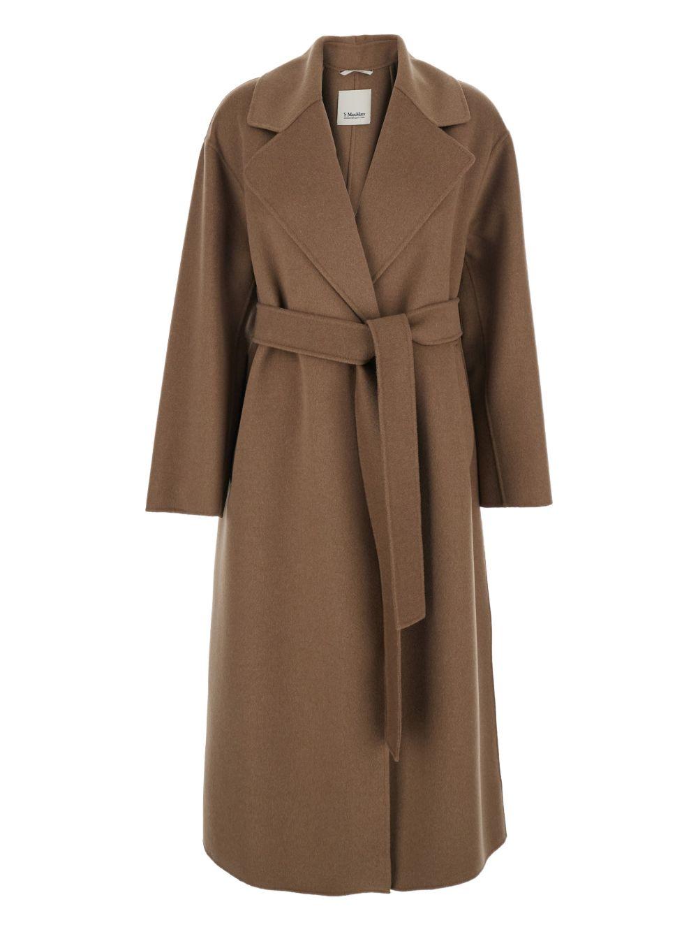 Cappotto con cintura in marrone 'S Max Mara - donna 